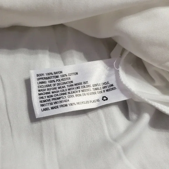 NWT Art Class Girls Eyelet White Dress S 6/6X - Picture 9 of 10